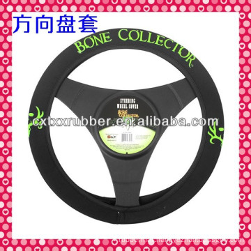 black neoprene steering wheel covers with plastic bracket